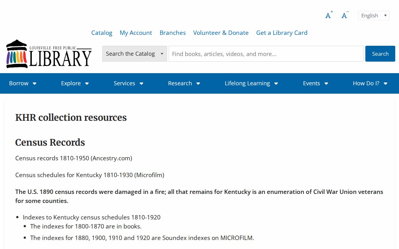 Louisville city directory collection at LFPL